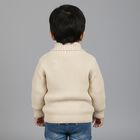 Infants Soft Beige Round Neck Classic Pullover, गहरा पीला, small image number null